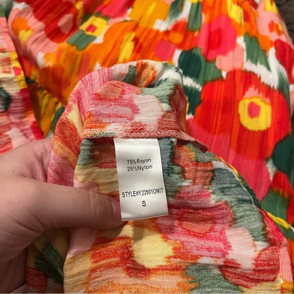 Tuckernuck Pomander Place Magnolia Watercolor Kenzo Mini Dress - Picture 5 of 6